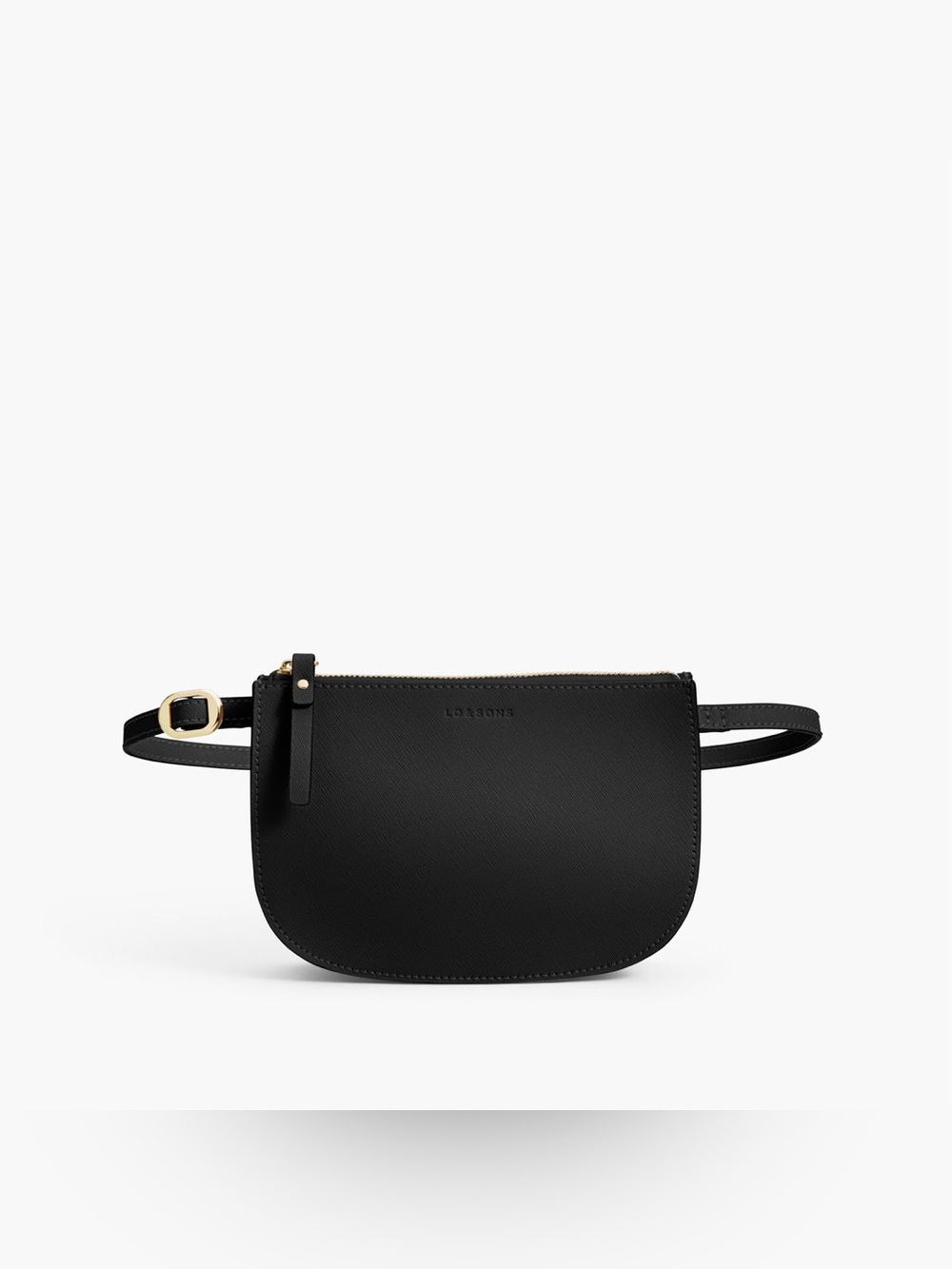 Lo & Sons Black Mini Belt Bag with Silver Hardware Waverley 2